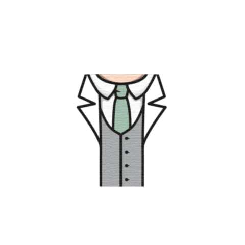 Suit Jacket , Waistcoat and Tie (Change Colours) - Custom Design Minifigure Torso - Image 33