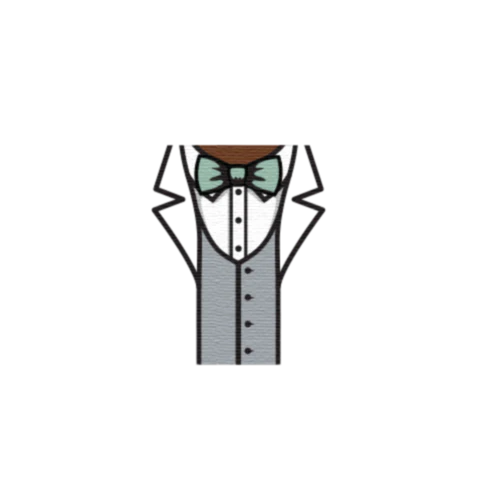 Suit Jacket , Waistcoat and Bow Tie (Change Colours) - Custom Design Minifigure Torso - Image 39