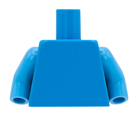 Suit Jacket with Thin Black Tie - Custom Design Minifigure Torso - Image 28
