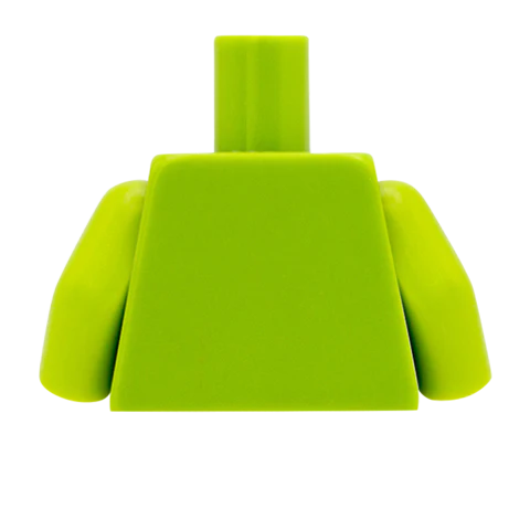 Suit Jacket with Thin Black Tie - Custom Design Minifigure Torso - Image 55