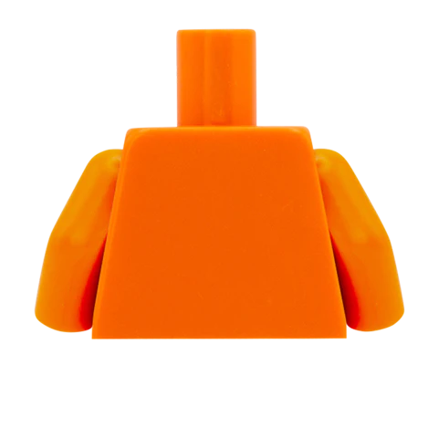 Suit Jacket with Thin Black Tie - Custom Design Minifigure Torso - Image 57