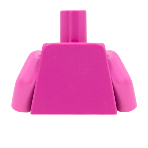 Suit Jacket with Thin Black Tie - Custom Design Minifigure Torso - Image 59