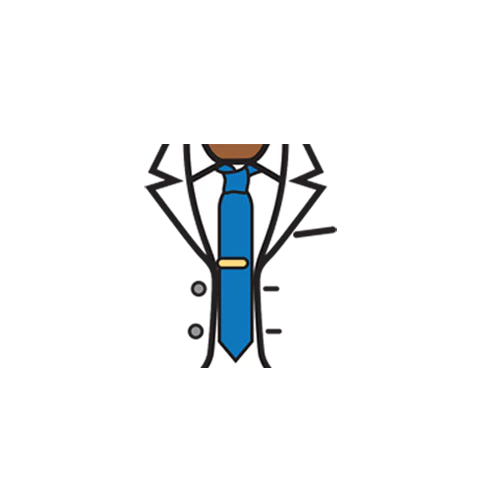 Suit Jacket with Tie and Tie Clip - Custom Design Minifigure Torso - Image 36