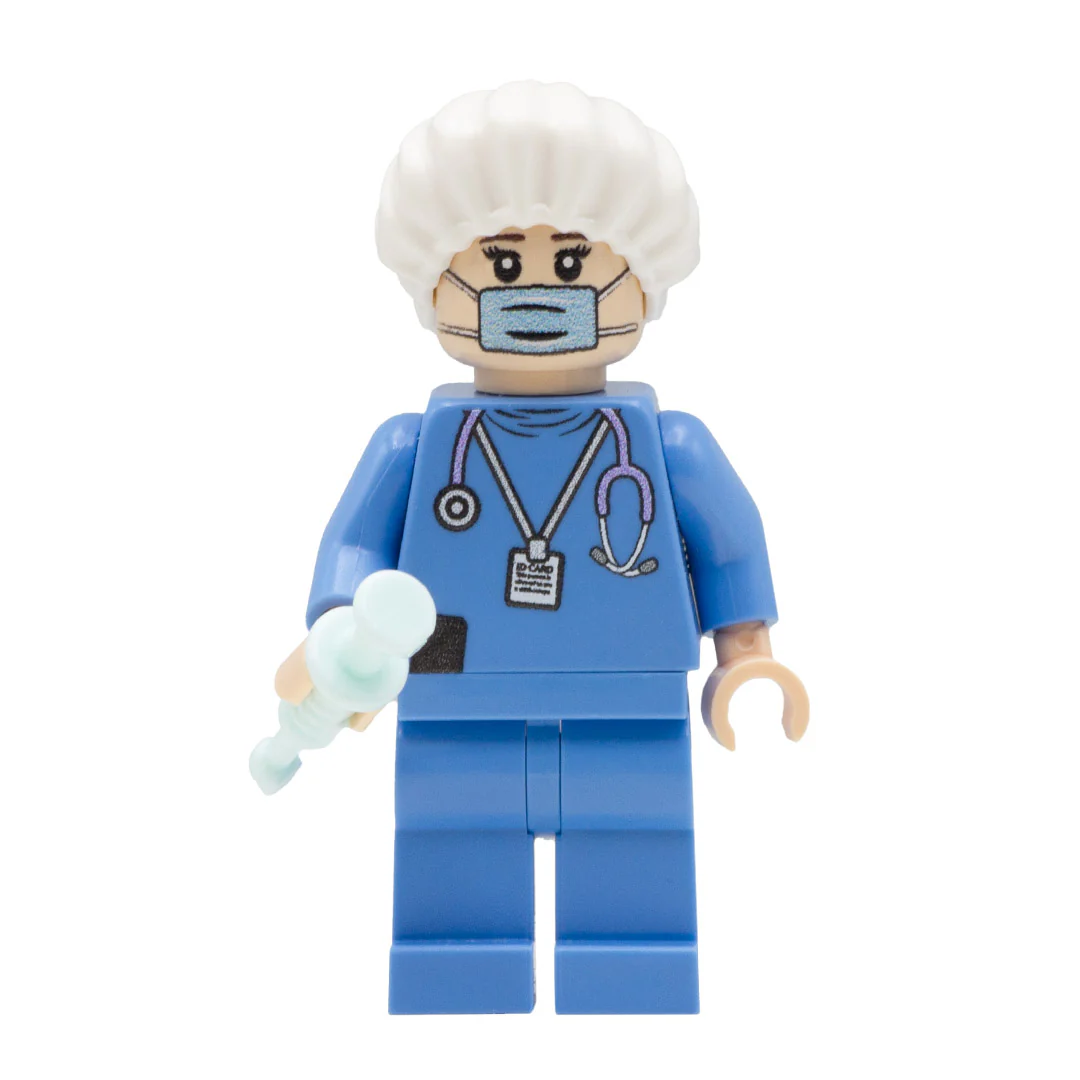 Surgeon's Cap - Minifigure Medical Accessory - Image 2