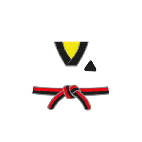 Taekwondo Suit (Custom Striped Colour Belt) - Custom Design Minifigure Torso - Image 3