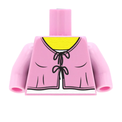 Tied Front Cardigan - Custom Design Minifigure Torso