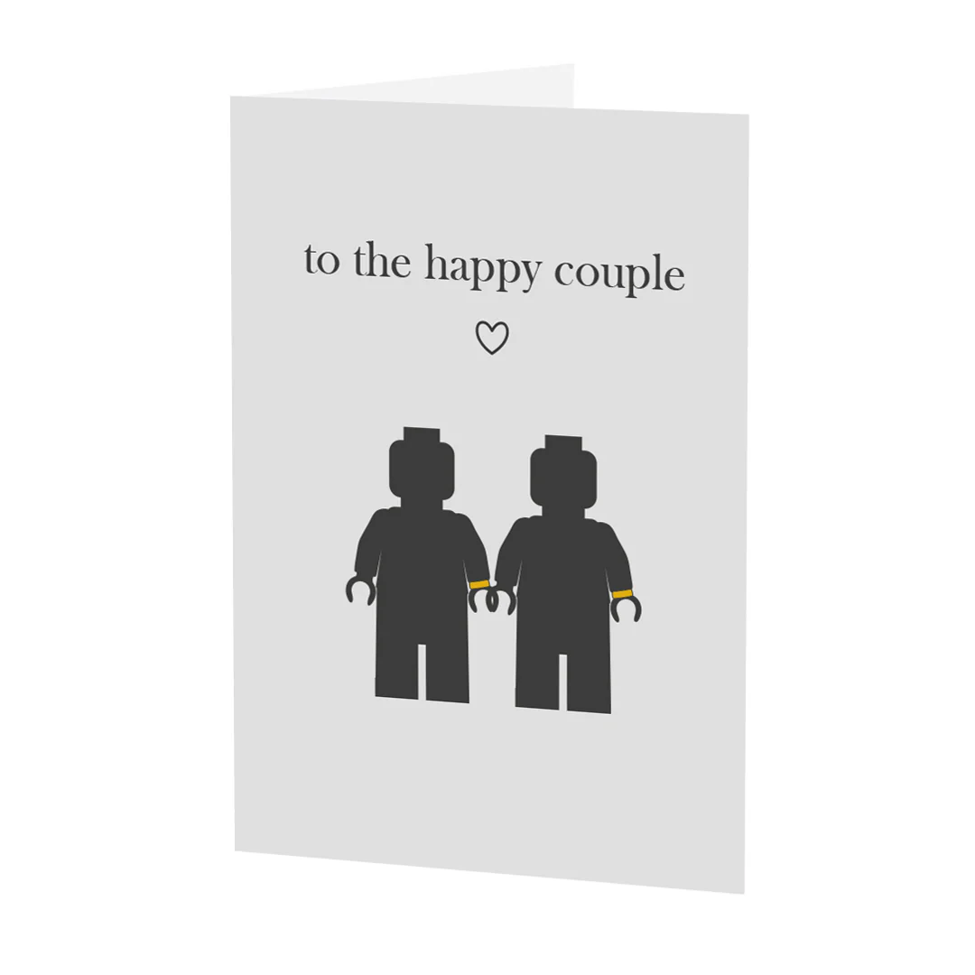 'To The Happy Couple' Silhouettes - Greeting Card