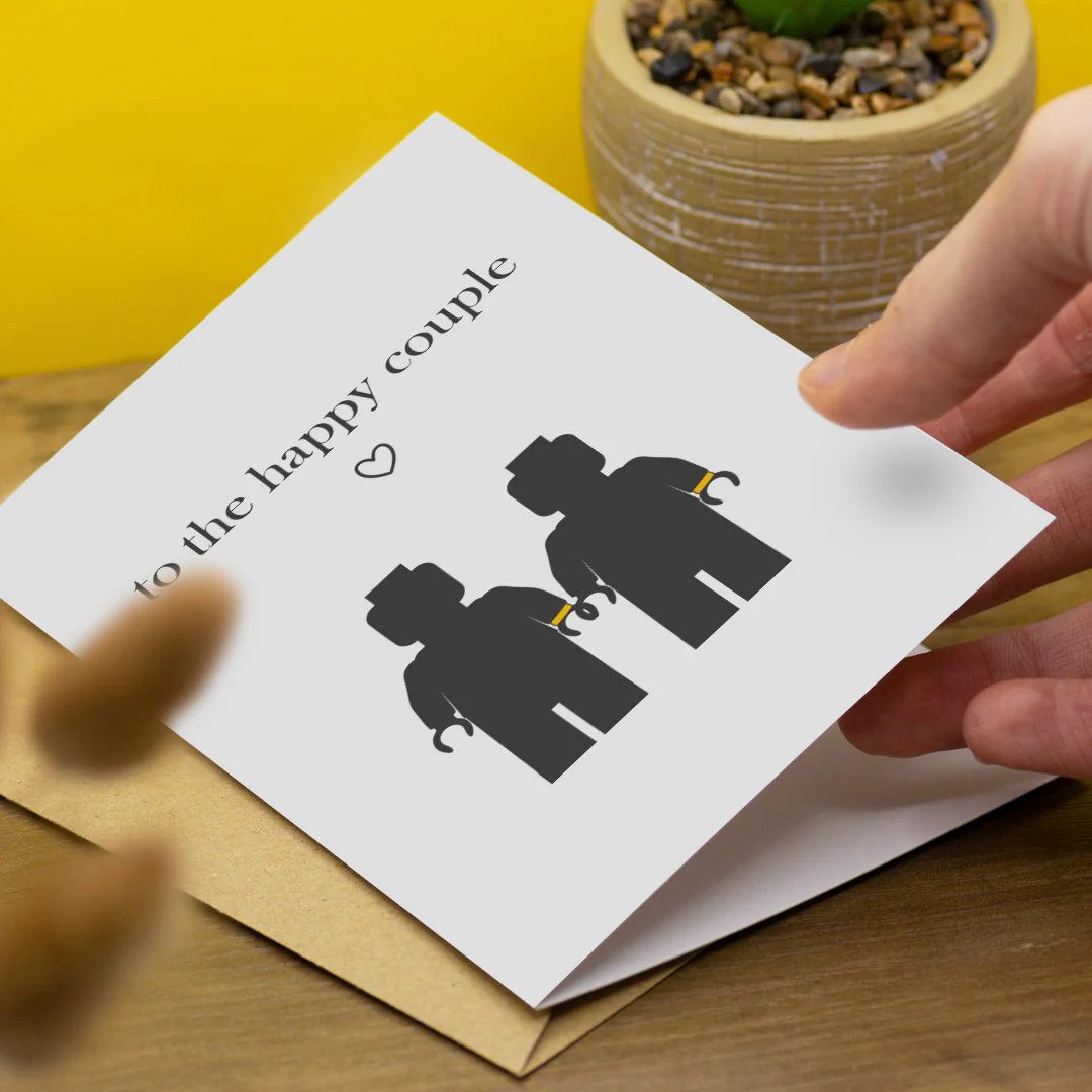 'To The Happy Couple' Silhouettes - Greeting Card - Image 2
