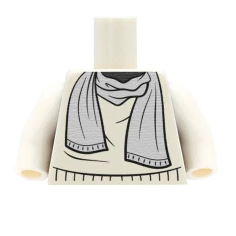 Jumper with Scarf - Custom Design Minifigure Torso