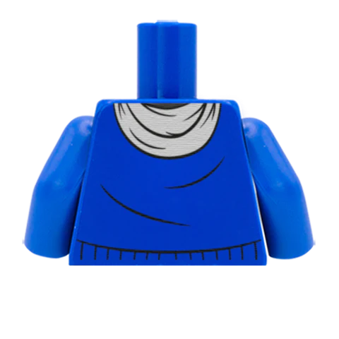 Jumper with Scarf - Custom Design Minifigure Torso - Image 34