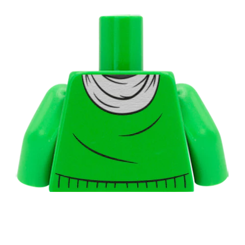 Jumper with Scarf - Custom Design Minifigure Torso - Image 37