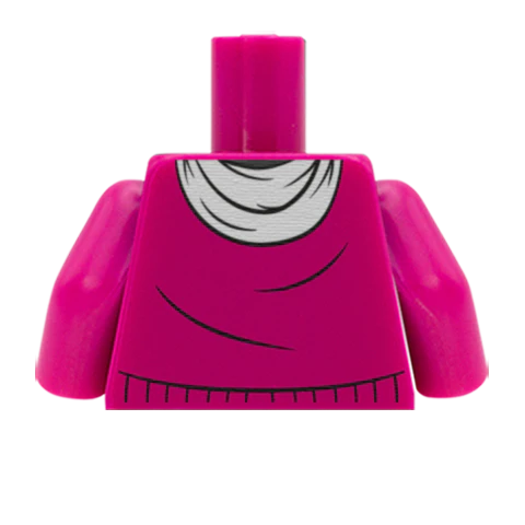 Jumper with Scarf - Custom Design Minifigure Torso - Image 42