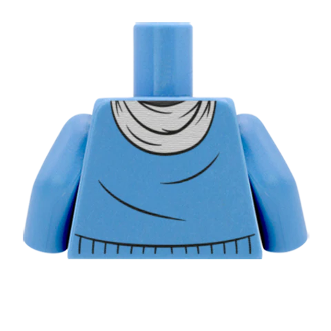 Jumper with Scarf - Custom Design Minifigure Torso - Image 47