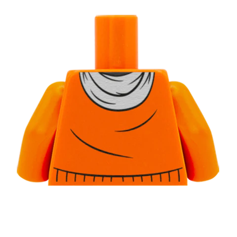 Jumper with Scarf - Custom Design Minifigure Torso - Image 52