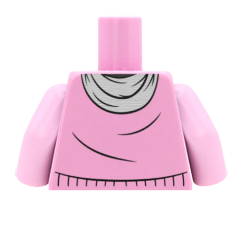 Jumper with Scarf - Custom Design Minifigure Torso - Image 53