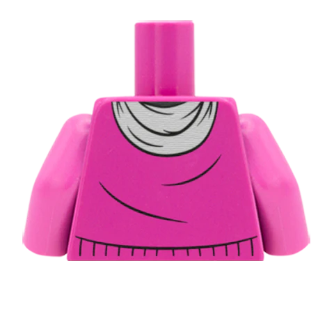 Jumper with Scarf - Custom Design Minifigure Torso - Image 54