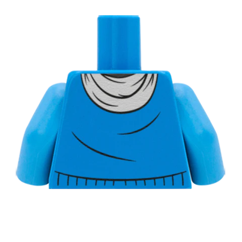 Jumper with Scarf - Custom Design Minifigure Torso - Image 59