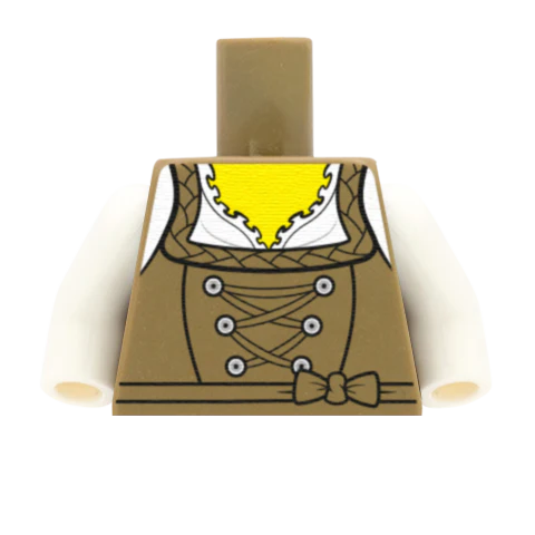 Traditional Dirndl Blouse - Custom Design Minifigure Torso
