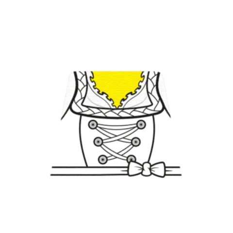 Traditional Dirndl Blouse - Custom Design Minifigure Torso - Image 36