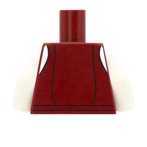 Traditional Dirndl Blouse - Custom Design Minifigure Torso - Image 51