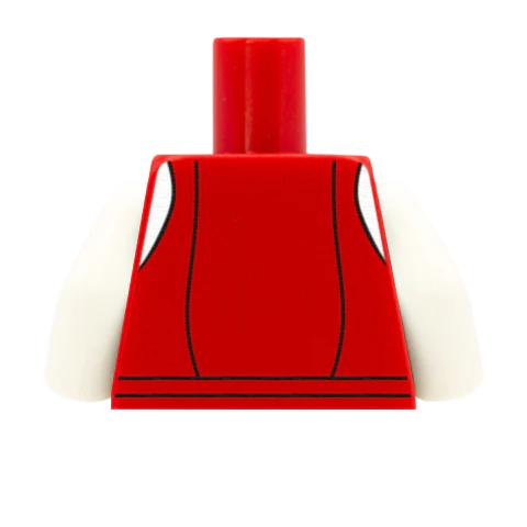 Traditional Dirndl Blouse - Custom Design Minifigure Torso - Image 64