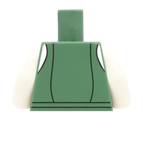 Traditional Dirndl Blouse - Custom Design Minifigure Torso - Image 65