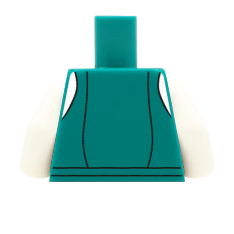 Traditional Dirndl Blouse - Custom Design Minifigure Torso - Image 66