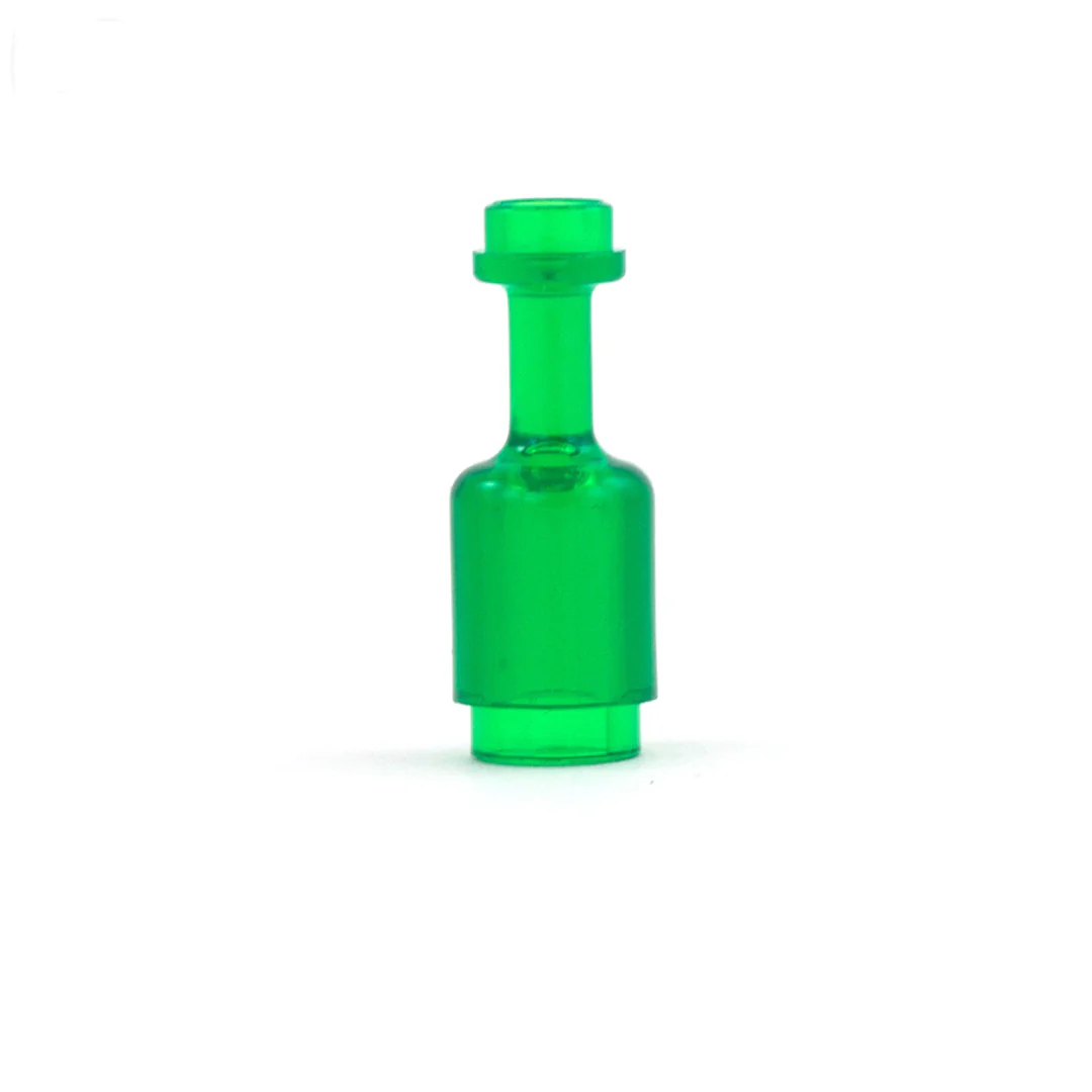 LEGO Translucent Green Bottle - Minifigure Accessory (Plastic Toy)