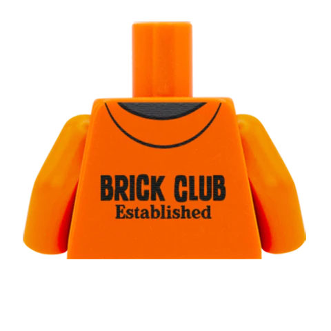 Trendy Hoodie with BRICK Logo - Custom Design Minifigure Torso - Image 52