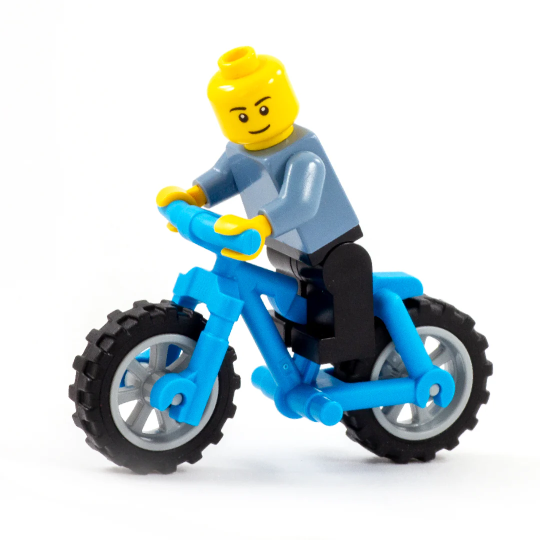 Turquoise LEGO BMX Bike - Minifigure Accessory - Image 2