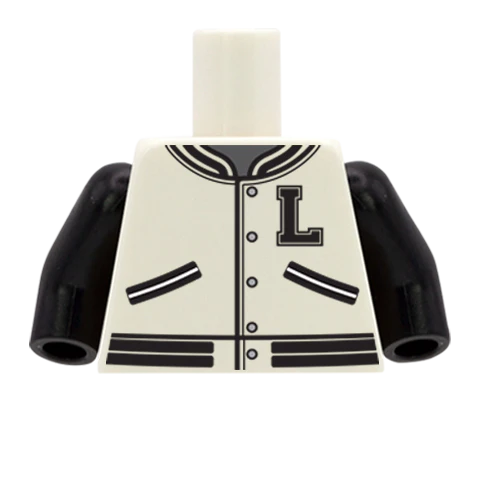 Varsity Jacket - Custom Design Minifigure Torso - Image 13