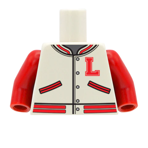 Varsity Jacket - Custom Design Minifigure Torso - Image 9