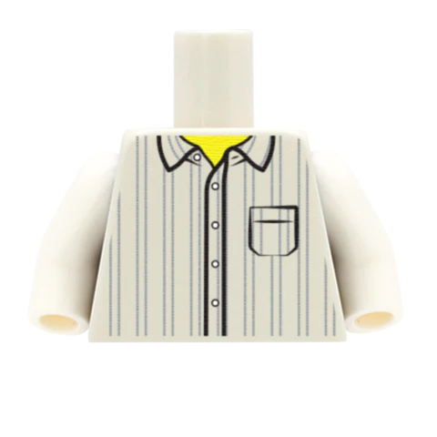 Vertical Stripy Shirt - Custom Design Minifigure Torso