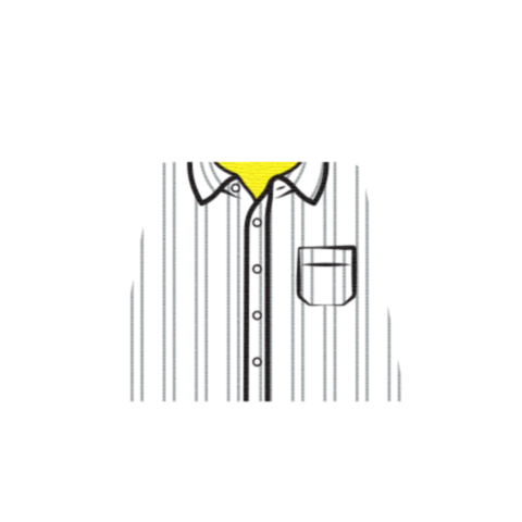 Vertical Stripy Shirt - Custom Design Minifigure Torso - Image 2