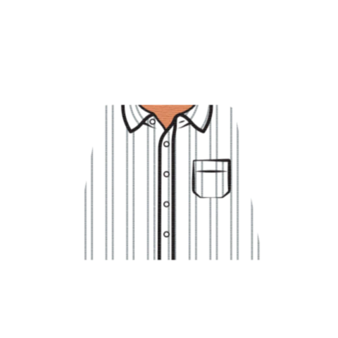 Vertical Stripy Shirt - Custom Design Minifigure Torso - Image 4