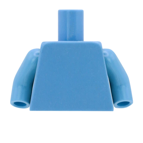 Very Open Shirt with Hairy Chest - Custom Design Minifigure Torso - Image 16