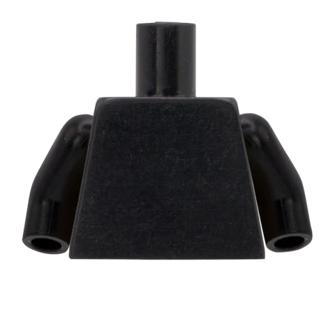 Very Open Shirt with Hairy Chest - Custom Design Minifigure Torso - Image 2