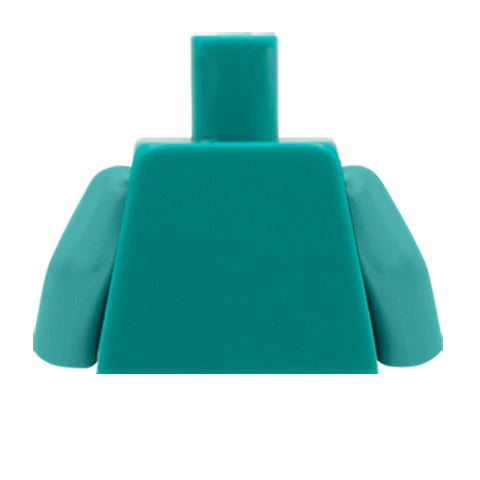 Buttoned Up Tuxedo with Bowtie - Custom Design Minifigure Torso - Image 65