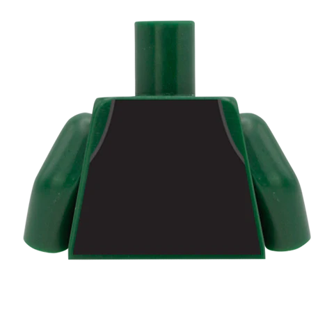 Waistcoat, Pocket Watch, Shirt and Tie - Custom Design Minifigure Torso - Image 36
