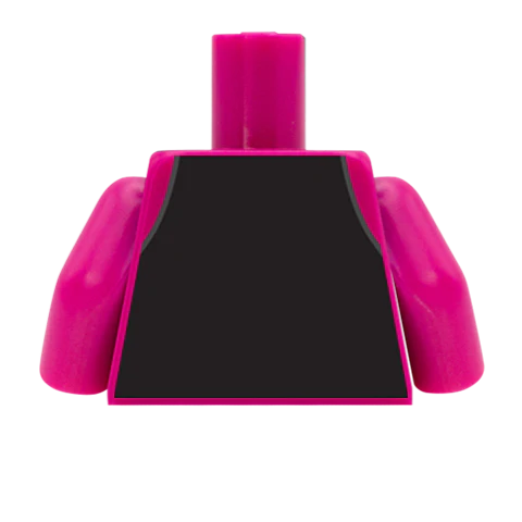 Waistcoat, Pocket Watch, Shirt and Tie - Custom Design Minifigure Torso - Image 38