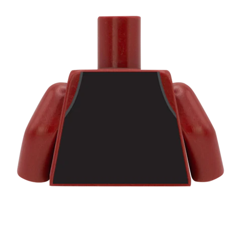 Waistcoat, Pocket Watch, Shirt and Tie - Custom Design Minifigure Torso - Image 39