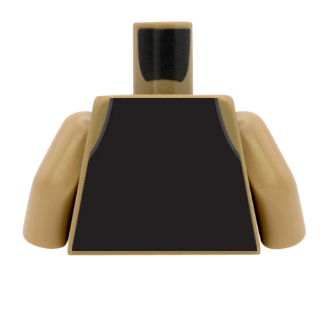 Waistcoat, Pocket Watch, Shirt and Tie - Custom Design Minifigure Torso - Image 40