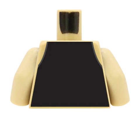 Waistcoat, Pocket Watch, Shirt and Tie - Custom Design Minifigure Torso - Image 45