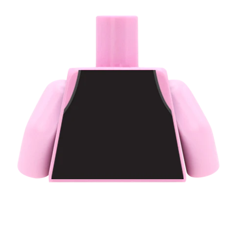 Waistcoat, Pocket Watch, Shirt and Tie - Custom Design Minifigure Torso - Image 49