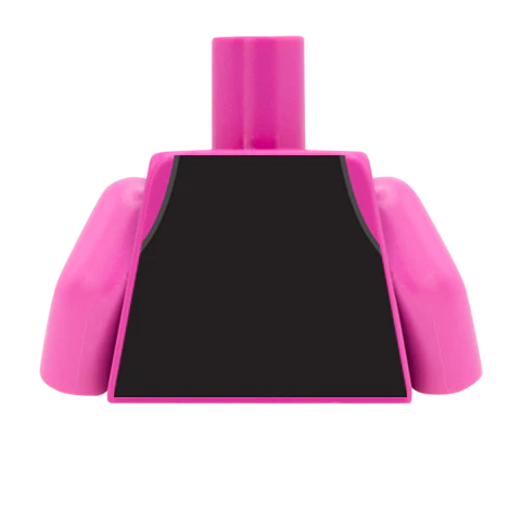 Waistcoat, Pocket Watch, Shirt and Tie - Custom Design Minifigure Torso - Image 50
