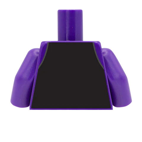 Waistcoat, Pocket Watch, Shirt and Tie - Custom Design Minifigure Torso - Image 51