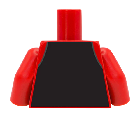 Waistcoat, Pocket Watch, Shirt and Tie - Custom Design Minifigure Torso - Image 52