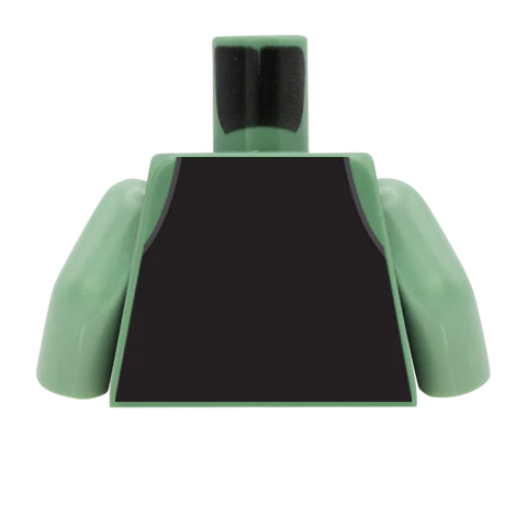 Waistcoat, Pocket Watch, Shirt and Tie - Custom Design Minifigure Torso - Image 53