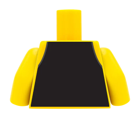Waistcoat, Pocket Watch, Shirt and Tie - Custom Design Minifigure Torso - Image 56