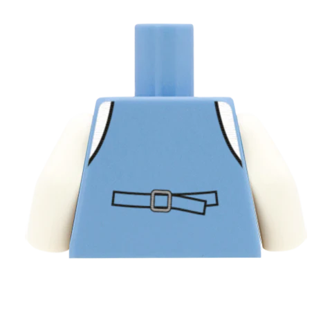 Waistcoat, White Shirt and Bowtie (Change Colours) - Custom Design Minifigure Torso - Image 24